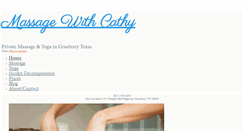 Desktop Screenshot of massagewithcathy.com