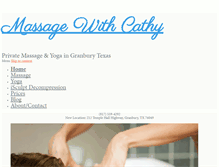 Tablet Screenshot of massagewithcathy.com